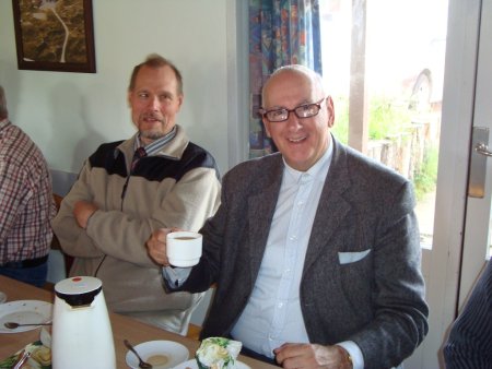 Torben Dahl, Denmark and Tibor Szilagy, Sweden at the coffee table